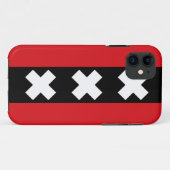Vlag van Amsterdam Case-Mate iPhone Case (Achterkant (horizontaal))