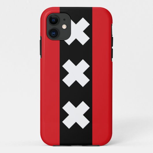 Vlag van Amsterdam Case-Mate iPhone Case (Achterkant)