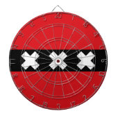 Vlag van Amsterdam Dartbord (Voorkant)