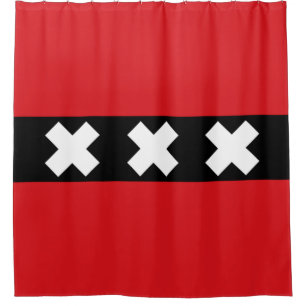 Vlag van Amsterdam Douchegordijn