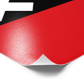 Vlag van Amsterdam Foto Afdruk (Hoek)