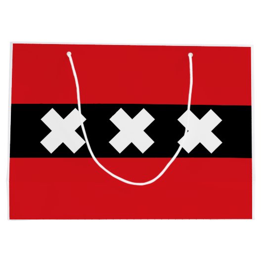 Vlag van Amsterdam Groot Cadeauzakje (Achterkant)