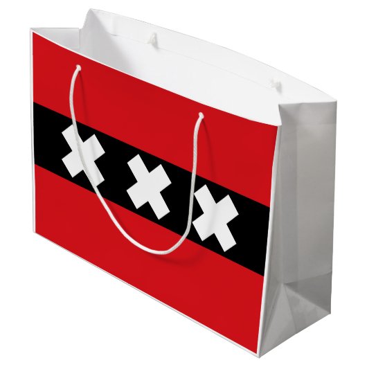 Vlag van Amsterdam Groot Cadeauzakje (Achterkant Gekanteld)