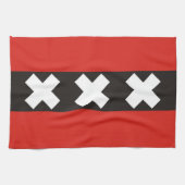 vlag van amsterdam - handdoek holland nederland (Horizontaal)