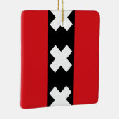 Vlag van Amsterdam Keramisch Ornament (Rechts)