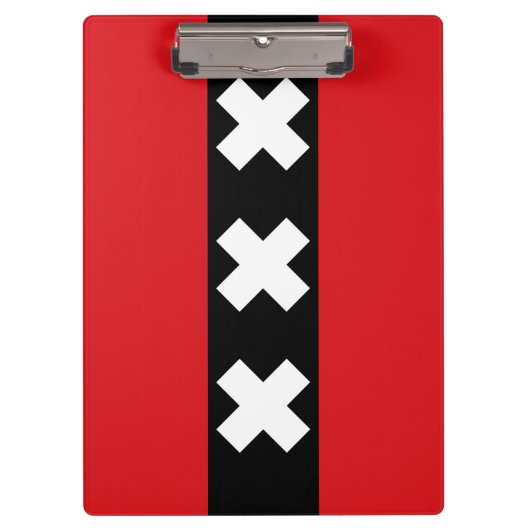 Vlag van Amsterdam Klembord (Voorkant)