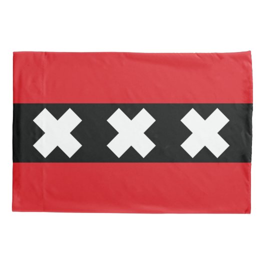 Vlag van Amsterdam Kussensloop (Achterkant)