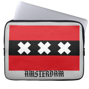 Vlag van Amsterdam Laptop Sleeve