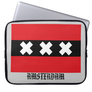 Vlag van Amsterdam Laptop Sleeve