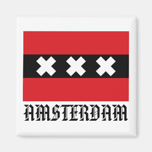 Vlag van Amsterdam Magneet