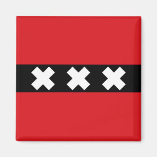 Vlag van Amsterdam Magneet