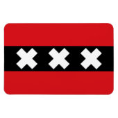 vlag van Amsterdam Magneet (Horizontaal)