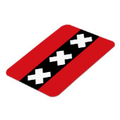 Vlag van Amsterdam Magneet (Linkerzijde)