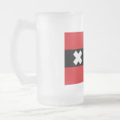 Vlag van Amsterdam Matglas Bierpul (Links)