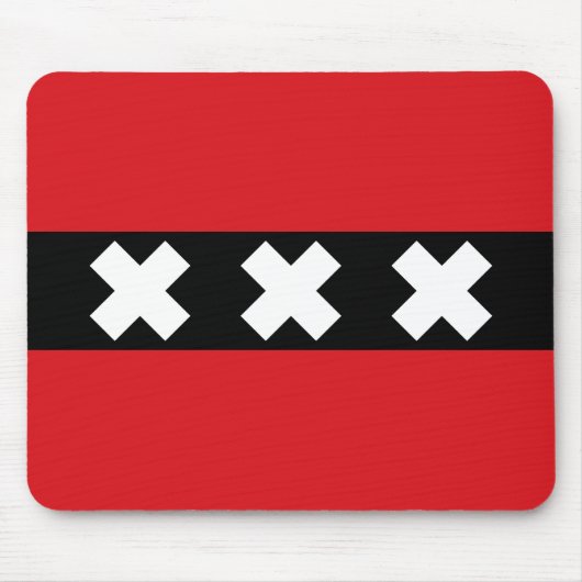 Vlag van Amsterdam Muismat (Voorkant)