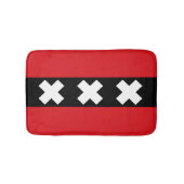 Vlag van Amsterdam, Nederland Badmat (Voorkant)