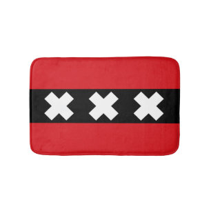 Vlag van Amsterdam, Nederland Badmat