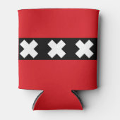 Vlag van Amsterdam, Nederland Blikjeskoeler (Voorkant)