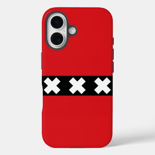 Vlag van Amsterdam, Nederland Case-Mate iPhone Case (Achterkant)