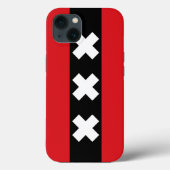 Vlag van Amsterdam, Nederland Case-Mate iPhone Case (Achterkant)