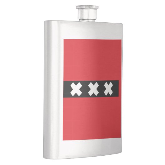 Vlag van Amsterdam, Nederland Flacon (Rechts)