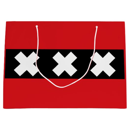 Vlag van Amsterdam, Nederland Groot Cadeauzakje (Voorkant)
