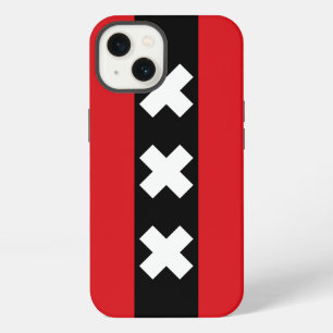 Vlag van Amsterdam, Nederland iPhone 13 Hoesje