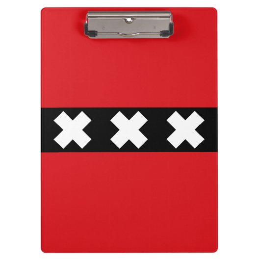 Vlag van Amsterdam, Nederland Klembord (Voorkant)