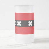 Vlag van Amsterdam, Nederland Matglas Bierpul (Center)