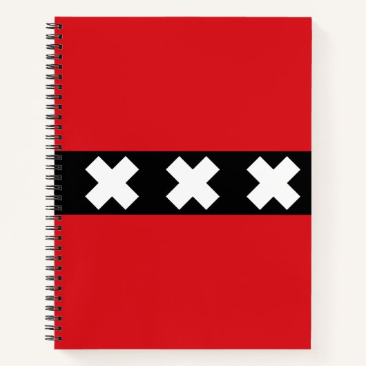 Vlag van Amsterdam, Nederland Notitieboek (Voorkant)