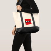 Vlag van Amsterdam, Nederland Tote Bag (Voorkant (product))