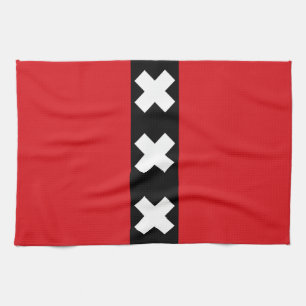 Vlag van Amsterdam, Nederlandse Canvas tas Theedoek
