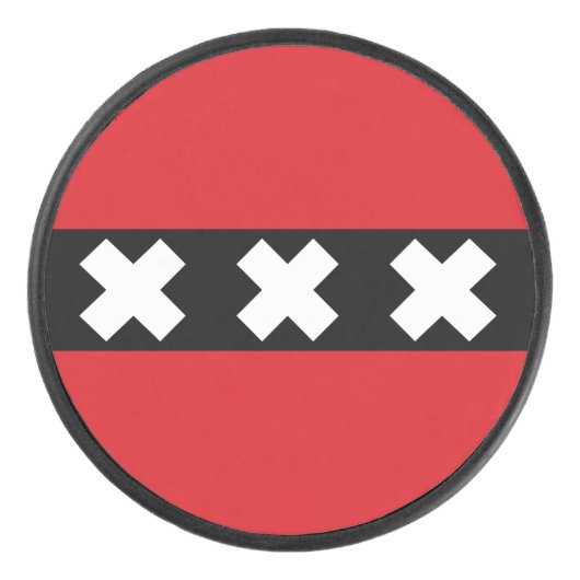 Vlag van Amsterdam, Nederlandse Hockey Puck (Voorkant)