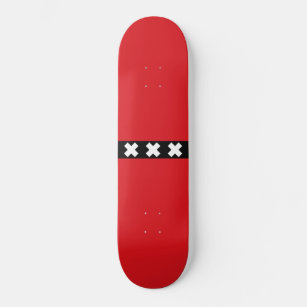Vlag van Amsterdam Persoonlijk Skateboard
