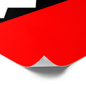 Vlag van Amsterdam Poster (Hoek)