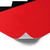 Vlag van Amsterdam Poster (Hoek)