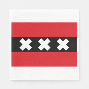 Vlag van Amsterdam Servet