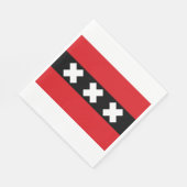 Vlag van Amsterdam Servet (Hoek)