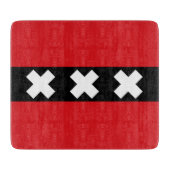 Vlag van Amsterdam Snijplank (Voorkant)