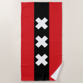 Vlag van Amsterdam Strandlaken (Voorkant)