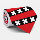 Vlag van Amsterdam Stropdas (Opgerold)