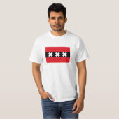 Vlag van Amsterdam T-shirt (Voorkant volledig)