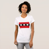 Vlag van Amsterdam T-shirt (Voorkant volledig)