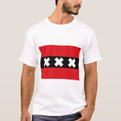 Vlag van Amsterdam T-shirt (Voorkant)