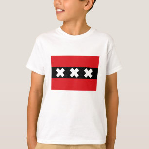 Vlag van Amsterdam T-shirt