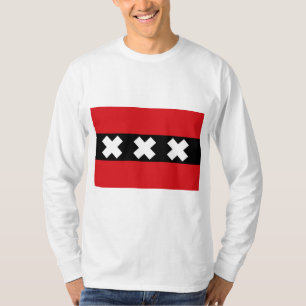 Vlag van Amsterdam T-shirt