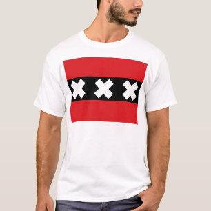 Vlag van Amsterdam T-shirt