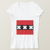 Vlag van Amsterdam T-shirt (Design voorkant)