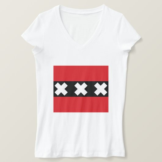 Vlag van Amsterdam T-shirt (Design voorkant)
