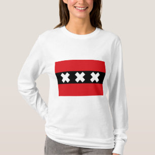 Vlag van Amsterdam T-shirt